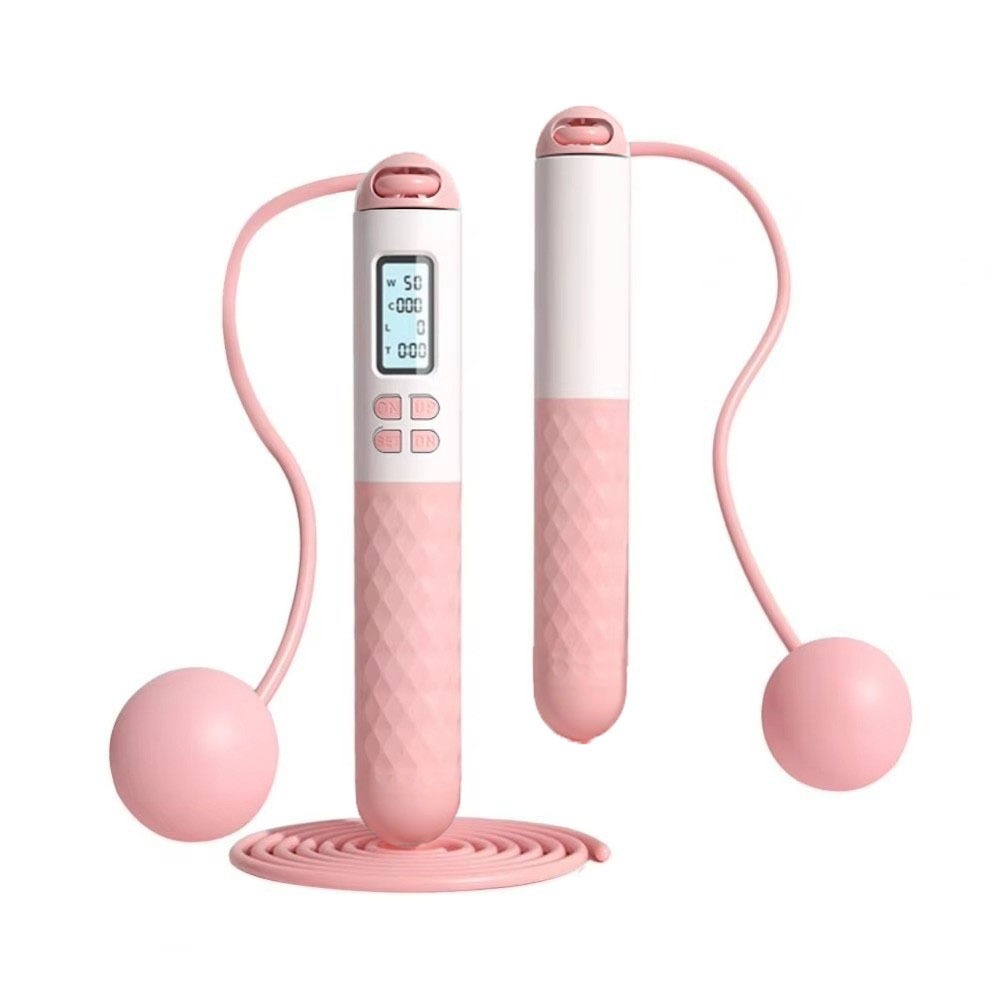 Smart Jump Rope Digital Counter - Taşınabilir Kablosuz İpsiz Atlama İpi Kaymaz