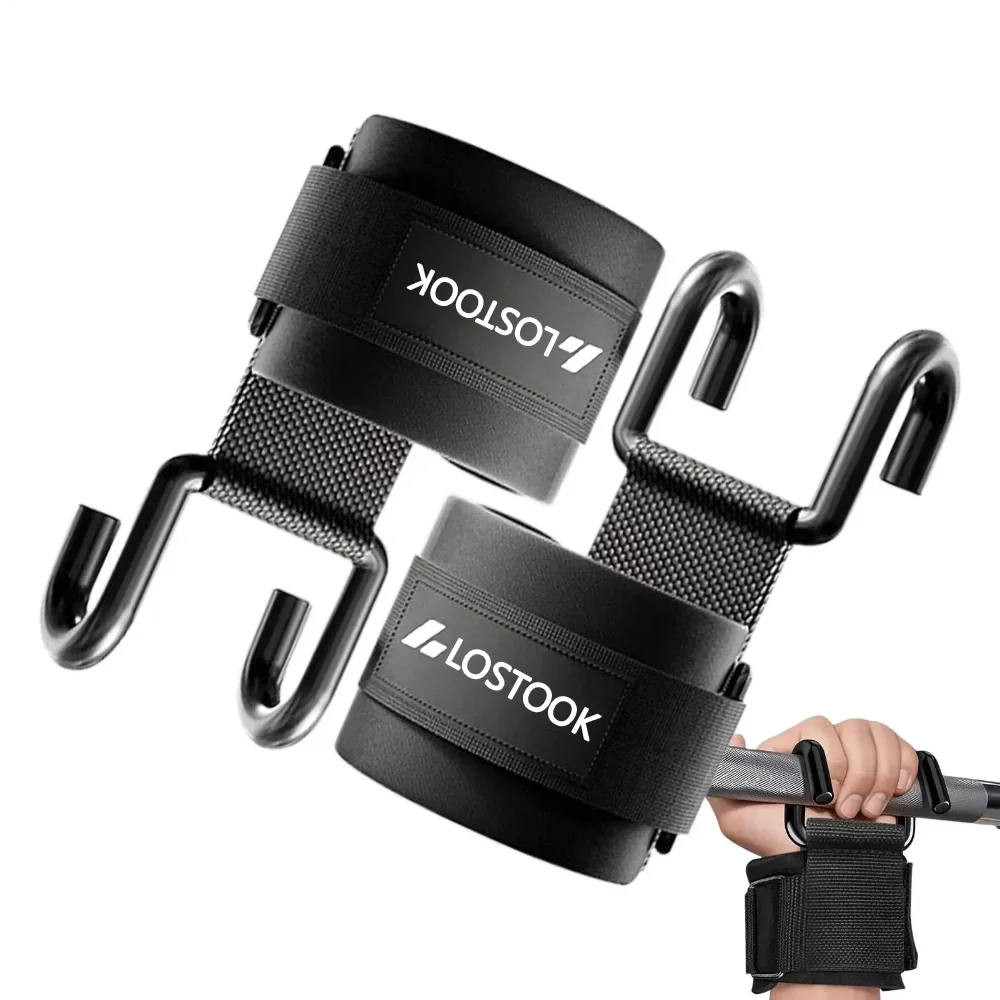 Wrist Wraps Weightlifting Support - 1/2 adet Çekme Yardımcı Kancası Fitness