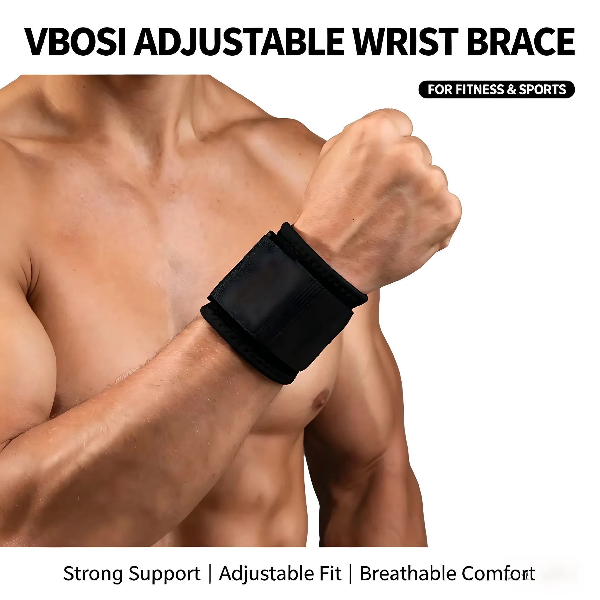 Wrist Wraps Weightlifting Support - Profesyonel Nefes Alabilen Bilek Sargıları (Halter