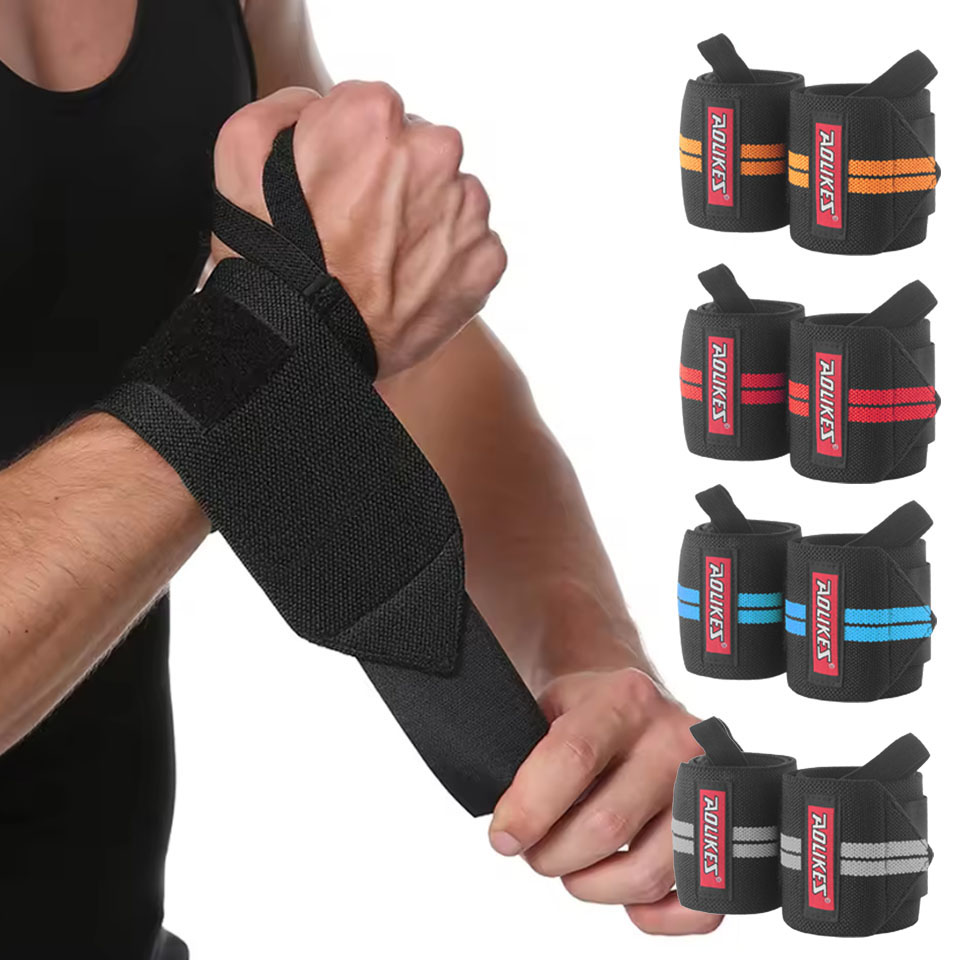 Wrist Wraps Weightlifting Support - AOLIKES Fitness Bilek Sargıları Ağırlık Kaldırma