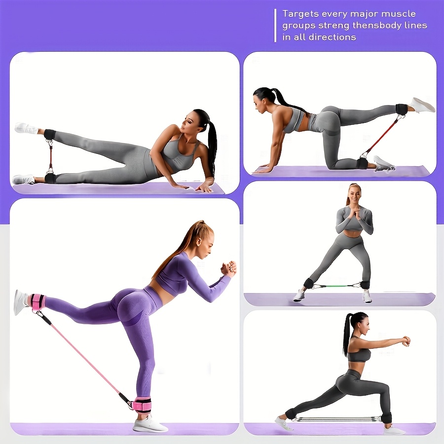 5 Adet Ayak Bileği Direnç Bant - Pilates Bar Kit With Resistance Bands incelemesi ve fiyatı