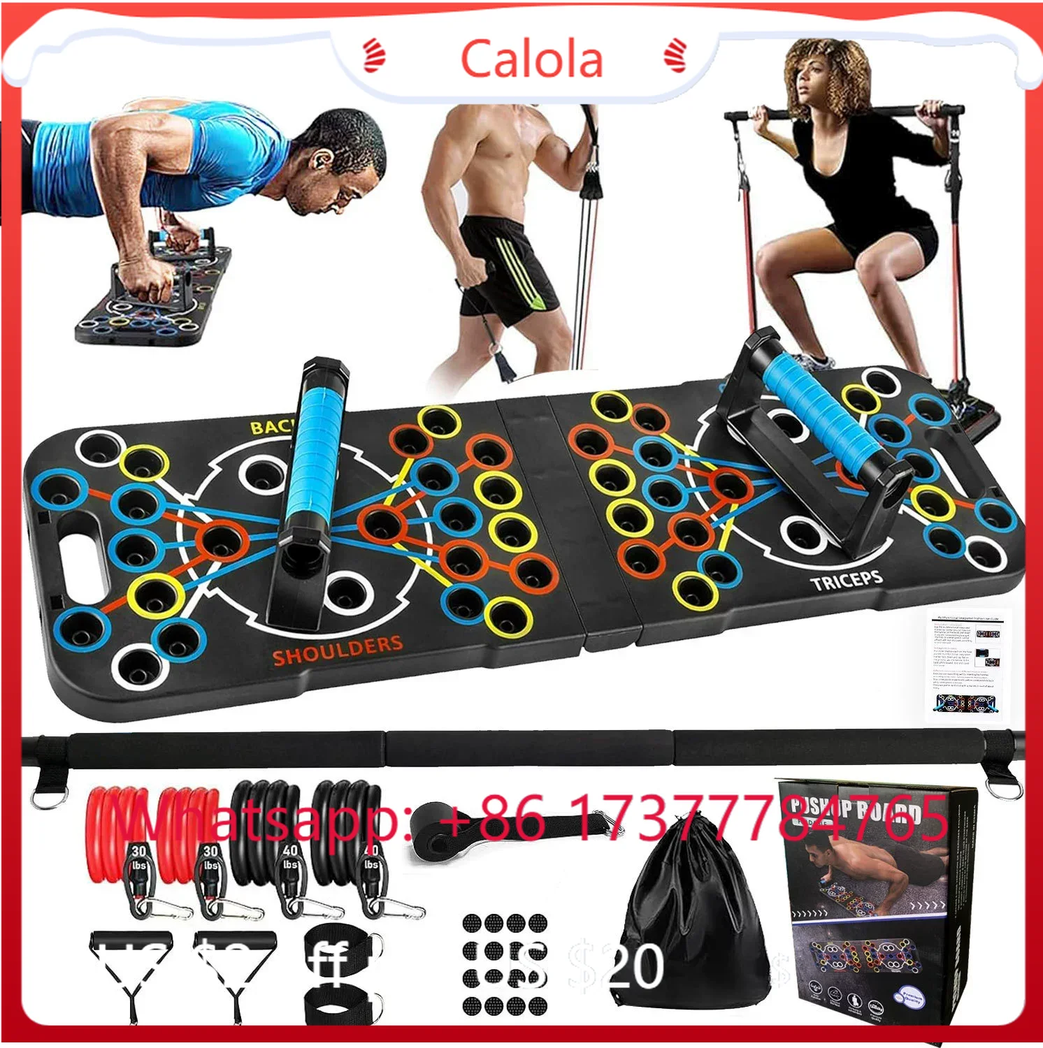 Çok Fonksiyonlu Şınav Tahtası  - Pilates Bar Kit With Resistance Bands incelemesi ve fiyatı