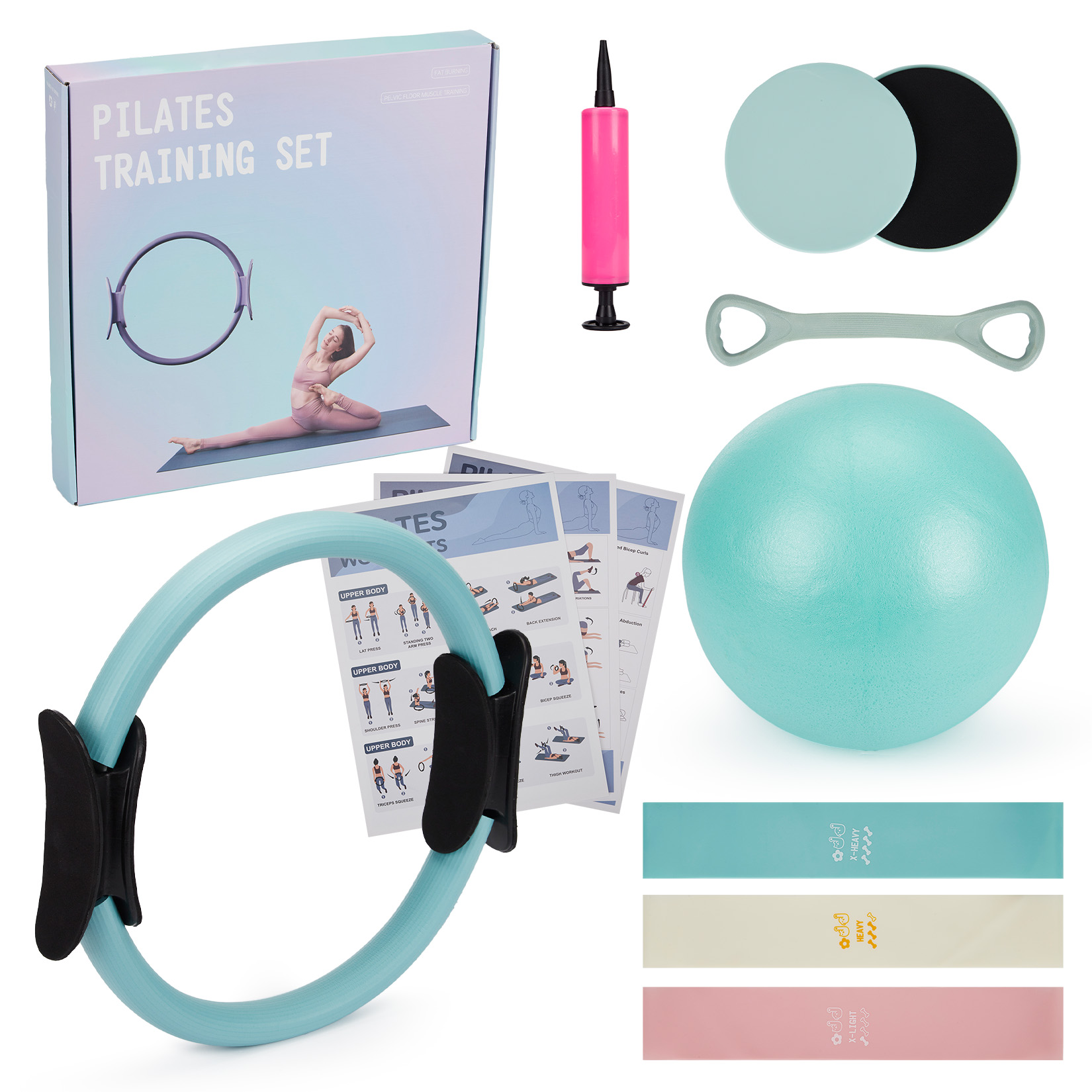 Pilates Eğitim Seti, 6'sı 1 Ar - Pilates Bar Kit With Resistance Bands incelemesi ve fiyatı