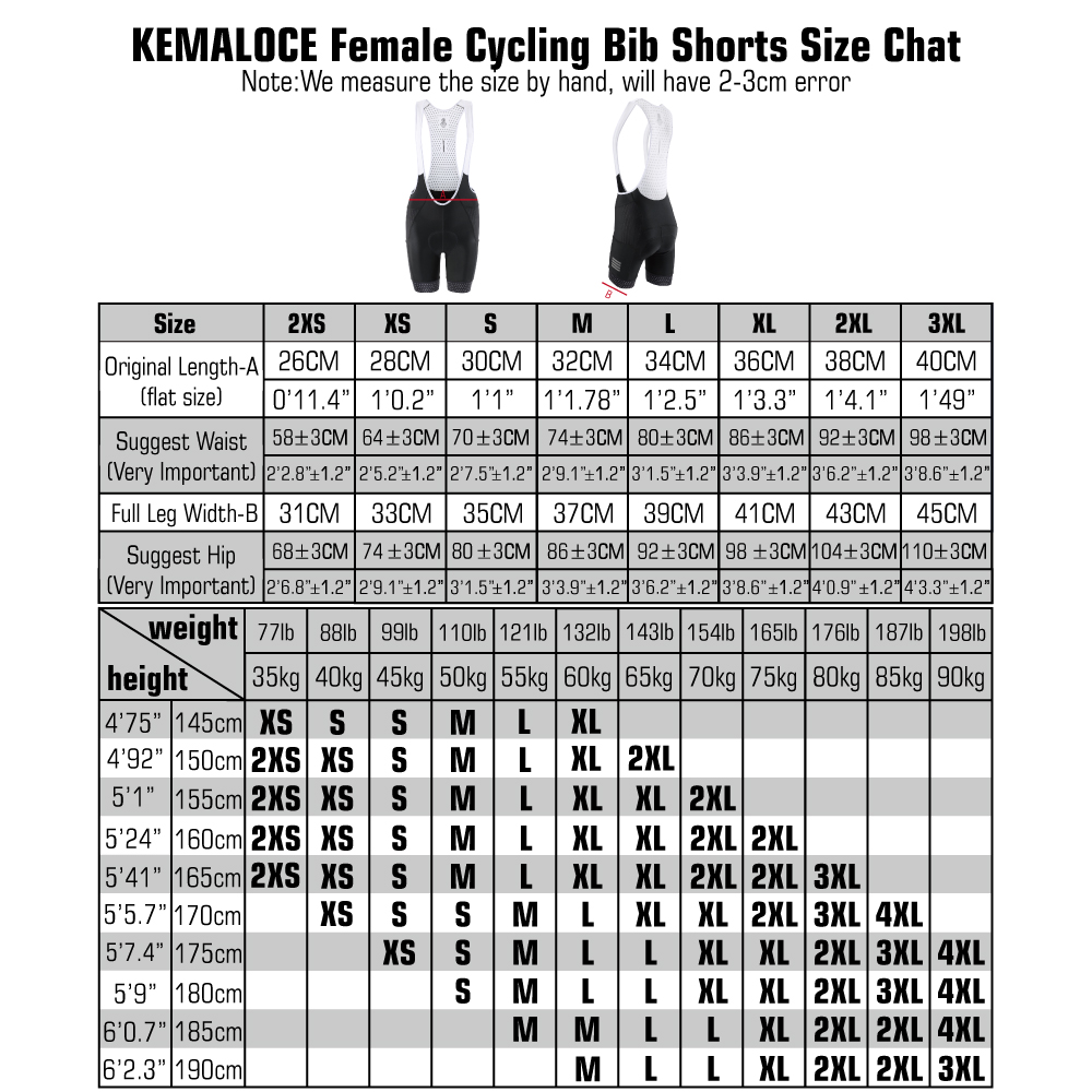 KEMALOCE kadın bisiklet Bib şo - Padded Cycling Shorts 5D Gel incelemesi ve fiyatı